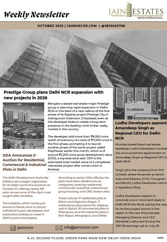 Real Estate News Delhi NCR