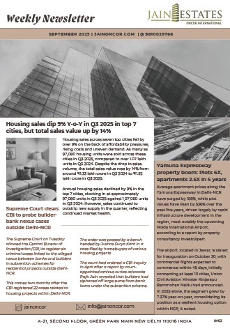 Real Estate News Delhi NCR